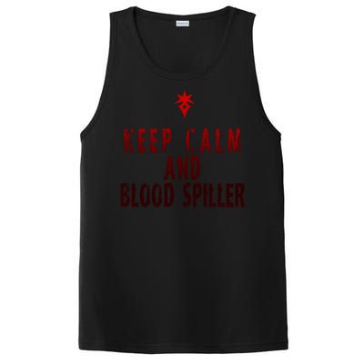 Keep Calm And Blood Spiller Dark Knight PosiCharge Competitor Tank