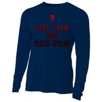 Keep Calm And Blood Spiller Dark Knight Cooling Performance Long Sleeve Crew