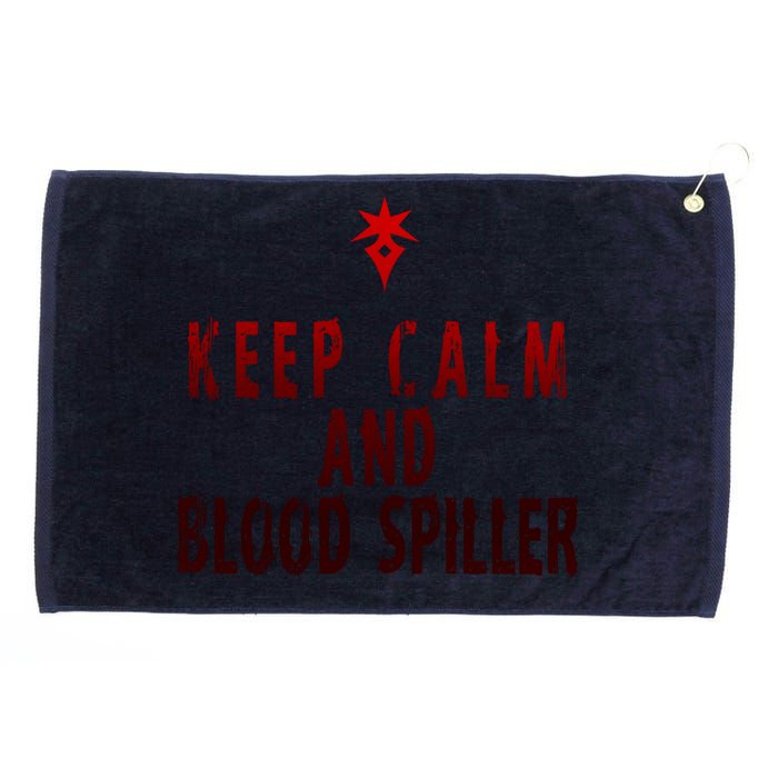 Keep Calm And Blood Spiller Dark Knight Grommeted Golf Towel