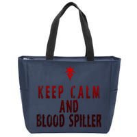 Keep Calm And Blood Spiller Dark Knight Zip Tote Bag