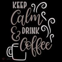 Keep Calm And Drink Coffee Drawstring Bag