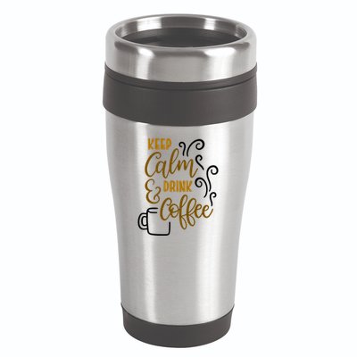 Keep Calm And Drink Coffee 16oz Travel Tumbler