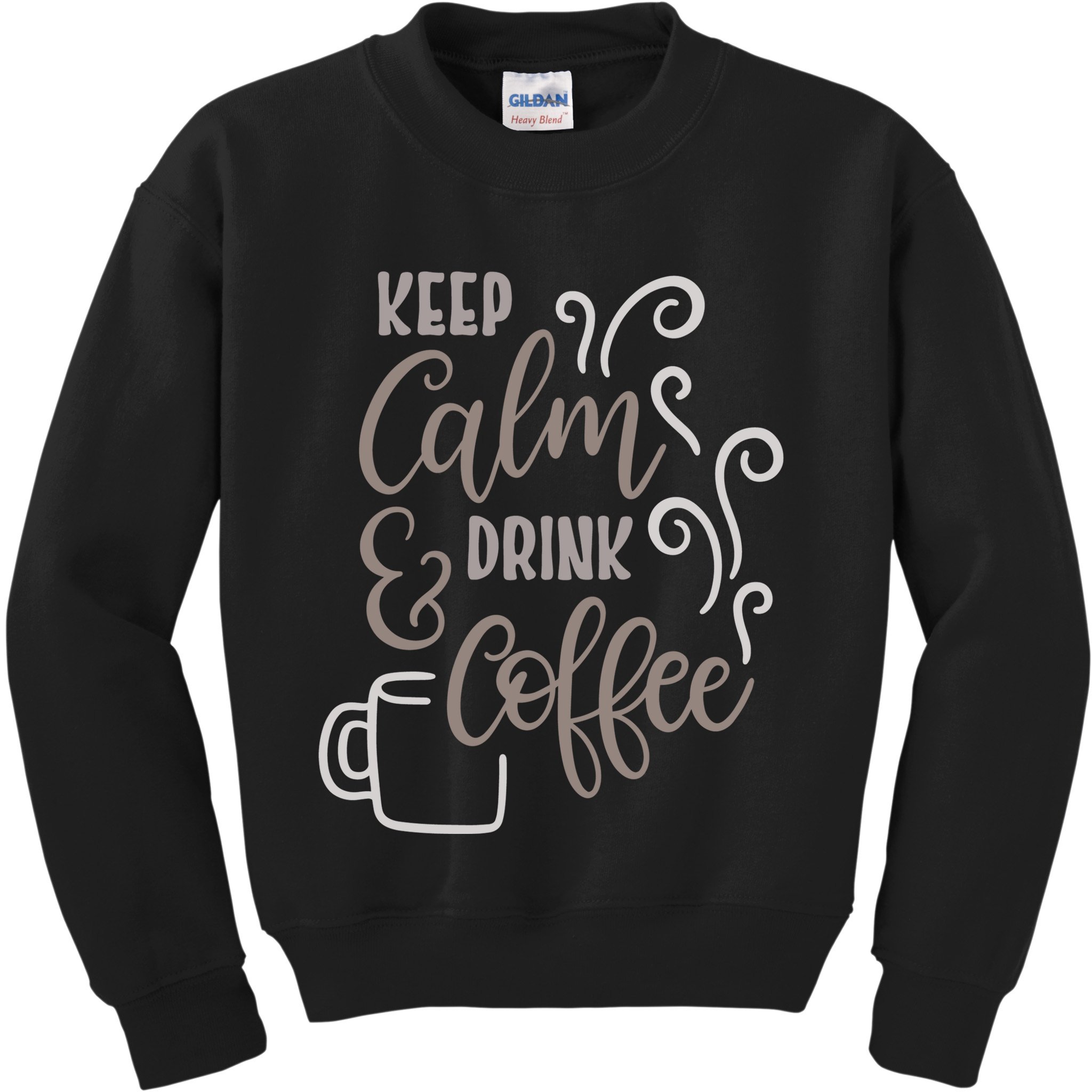 Keep Calm And Drink Coffee Kids Sweatshirt