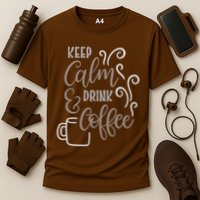 Keep Calm And Drink Coffee Cooling Performance Crew T-Shirt