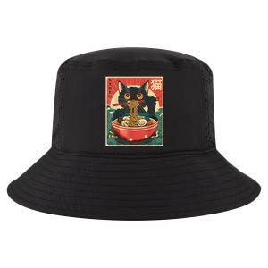 Kawaii Cat Anime Gifts Cat Ramen Graphic Japanese Funny Cool Comfort Performance Bucket Hat