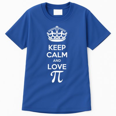 Keep Calm And Love Pi Math Lover Pi Day Gift Tall T-Shirt