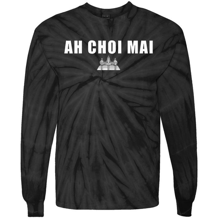 Khmer Cambodian Ah Choi Mai Tie-Dye Long Sleeve Shirt