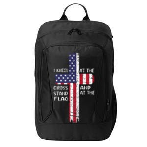 Kneel Cross At The Cross Memorial Day Never Forget Veteran City Backpack