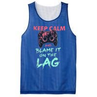 Keep Calm And Blame It On The Lag Mesh Reversible Basketball Jersey Tank