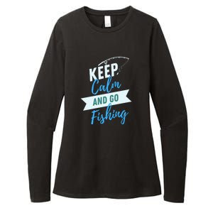 Keep Calm And Go Fishing Womens CVC Long Sleeve Shirt