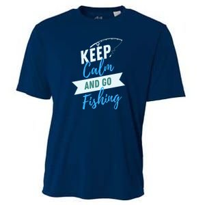 Keep Calm And Go Fishing Cooling Performance Crew T-Shirt