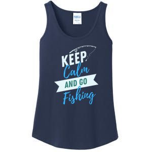 Keep Calm And Go Fishing Ladies Essential Tank