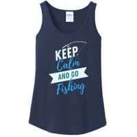 Keep Calm And Go Fishing Ladies Essential Tank