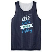 Keep Calm And Go Fishing Mesh Reversible Basketball Jersey Tank