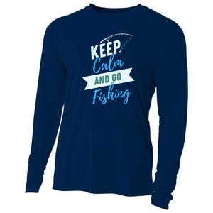 Keep Calm And Go Fishing Cooling Performance Long Sleeve Crew