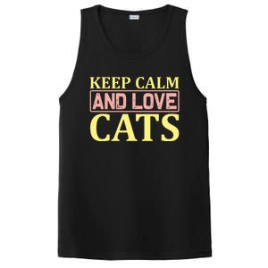 Keep Calm And Love Cats PosiCharge Competitor Tank