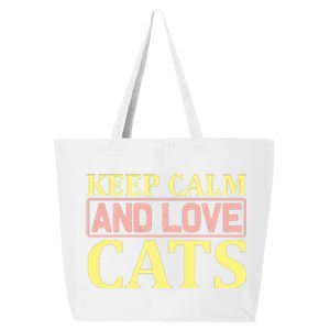 Keep Calm And Love Cats 25L Jumbo Tote