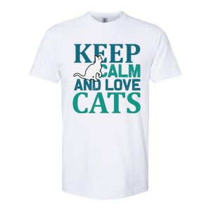 Keep Calm And Love Cats Softstyle CVC T-Shirt