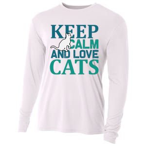 Keep Calm And Love Cats Cooling Performance Long Sleeve Crew