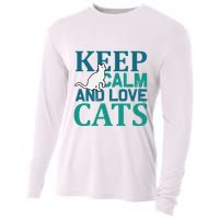 Keep Calm And Love Cats Cooling Performance Long Sleeve Crew