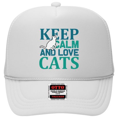 Keep Calm And Love Cats Trucker Hat