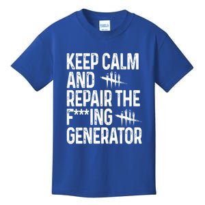 Keep Calm And Repair The Generator Video Game Kids T-Shirt