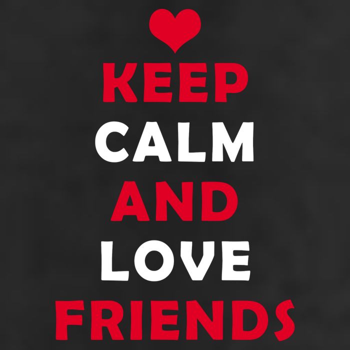 Keep Calm And Love Friends Trucker Hat