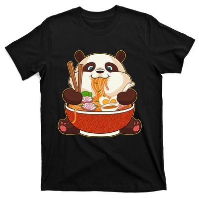 Kawaii Cute Anime Panda Otaku Japanese Ra Noodles Gift T-Shirt