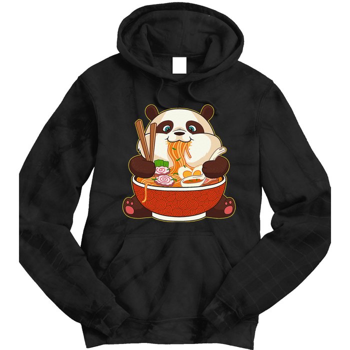 Kawaii Cute Anime Panda Otaku Japanese Ra Noodles Gift Tie Dye Hoodie