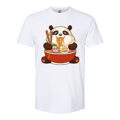 Kawaii Cute Anime Panda Otaku Japanese Ra Noodles Gift Softstyle CVC T-Shirt