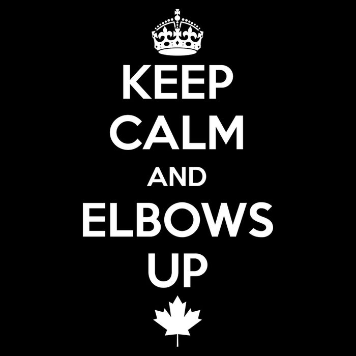 Keep Calm and Elbows Up Canada is Not for Sale  Backpack