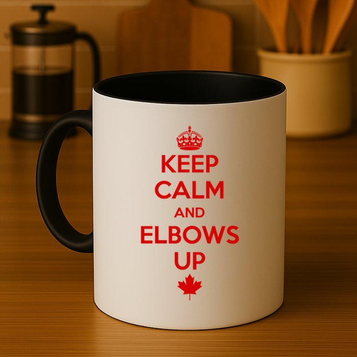 Keep Calm and Elbows Up Canada is Not for Sale  Mug