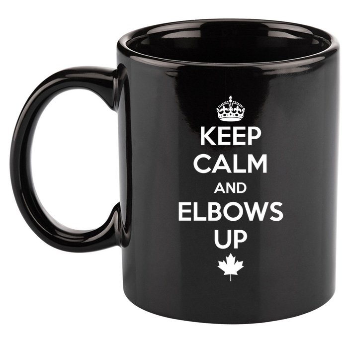 Keep Calm and Elbows Up Canada is Not for Sale  11oz C Handle Ceramic Mug