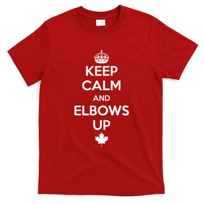 Keep Calm and Elbows Up Canada is Not for Sale  T-Shirt