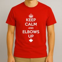 Keep Calm and Elbows Up Canada is Not for Sale  T-Shirt