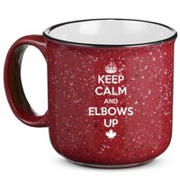 Keep Calm and Elbows Up Canada is Not for Sale  15oz Campfire Ceramic Mug