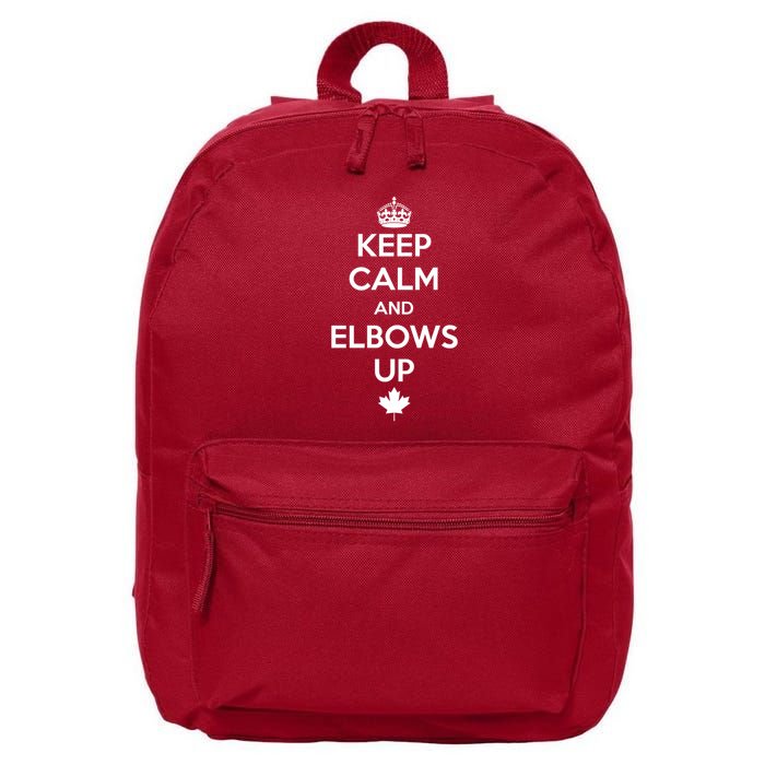 Keep Calm and Elbows Up Canada is Not for Sale  16 in Basic Backpack