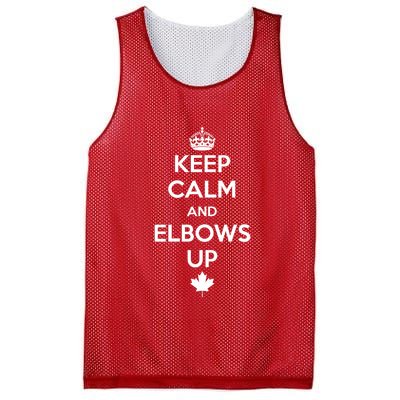 Keep Calm and Elbows Up Canada is Not for Sale  Mesh Reversible Basketball Jersey Tank