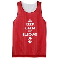 Keep Calm and Elbows Up Canada is Not for Sale  Mesh Reversible Basketball Jersey Tank