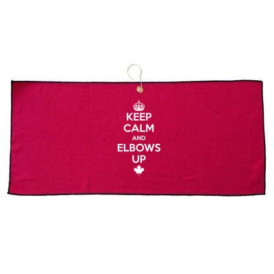 Keep Calm and Elbows Up Canada is Not for Sale  Large Microfiber Waffle Golf Towel
