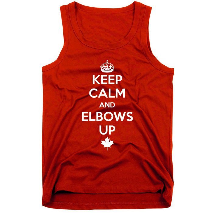 Keep Calm and Elbows Up Canada is Not for Sale  Tank Top