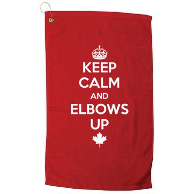 Keep Calm and Elbows Up Canada is Not for Sale  Golf Towel