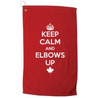 Keep Calm and Elbows Up Canada is Not for Sale  Golf Towel