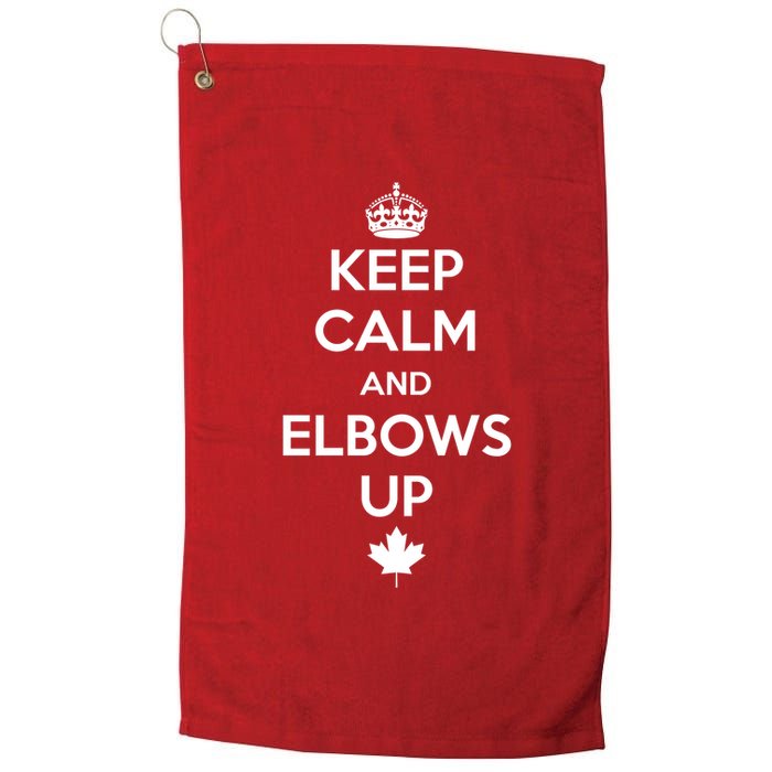 Keep Calm and Elbows Up Canada is Not for Sale  Golf Towel