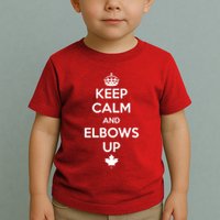 Keep Calm and Elbows Up Canada is Not for Sale  Toddler T-Shirt