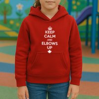 Keep Calm and Elbows Up Canada is Not for Sale  Kids Hoodie