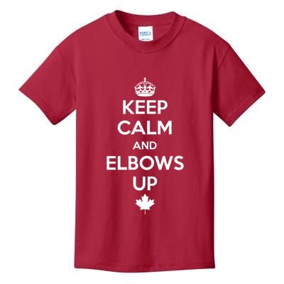 Keep Calm and Elbows Up Canada is Not for Sale  Kids T-Shirt