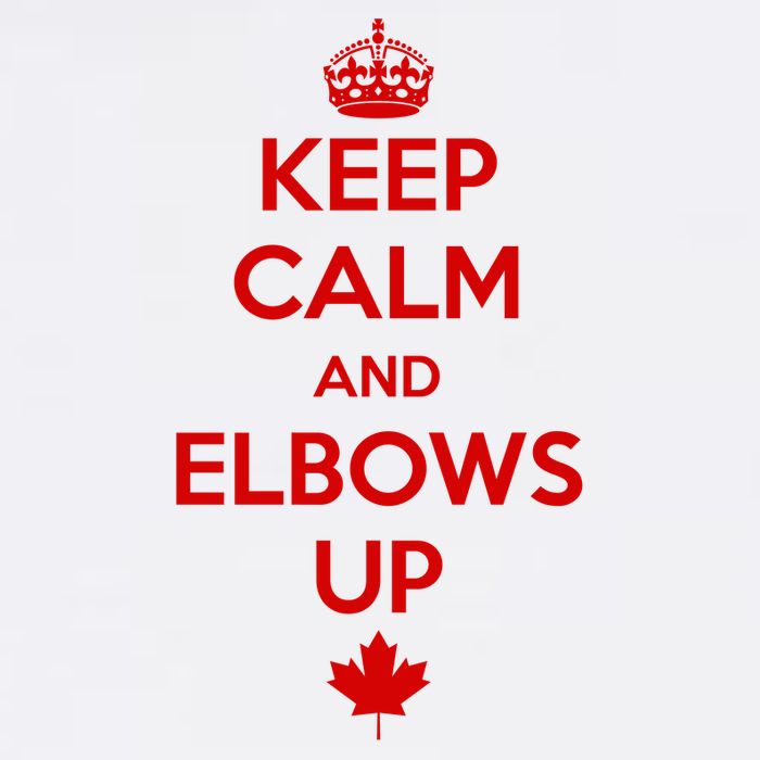 Keep Calm and Elbows Up Canada is Not for Sale  Garment-Dyed Sweatshirt