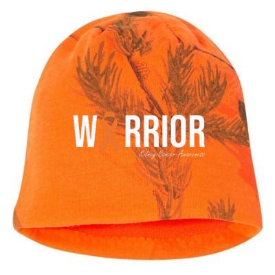 Kidney Cancer Awareness Orange Ribbon Kati - Camo Knit Beanie