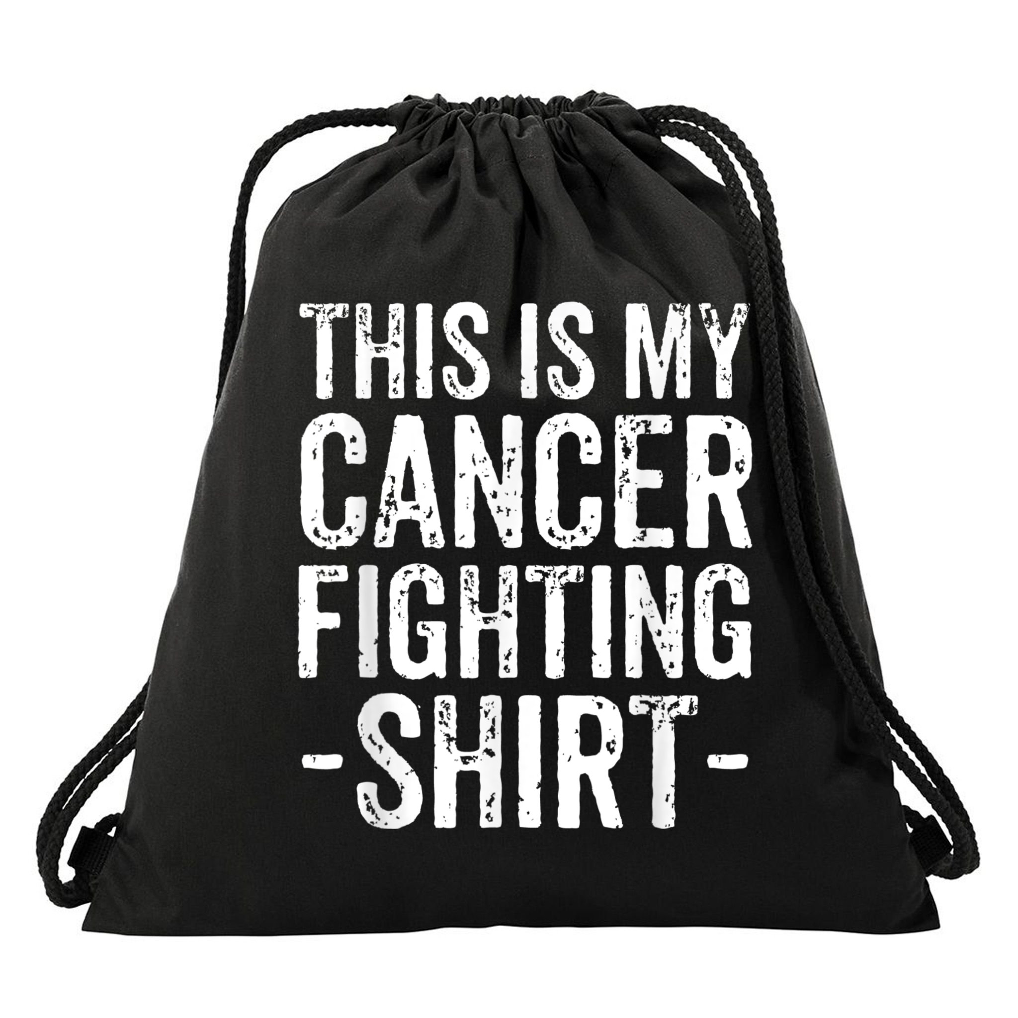 Kidney Cancer Awareness This Is My Cancer Fighting Orange Drawstring Bag